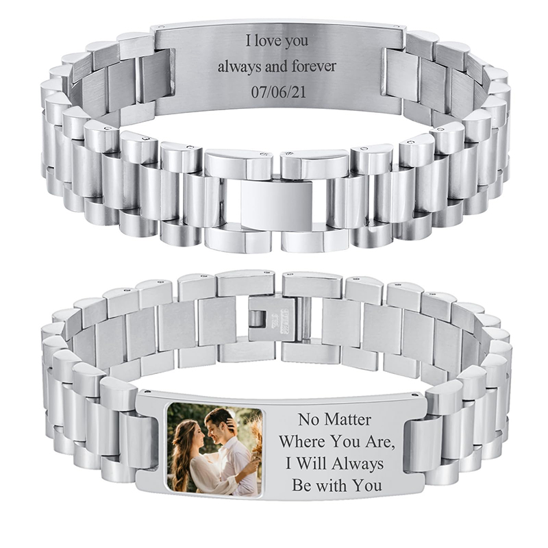 Smartwatch Sports Watches For Men - Immagine personalizzata Bracciale con testo Cinturino