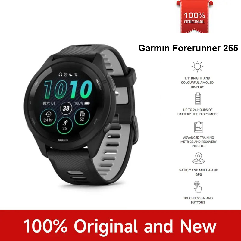 Heart Rate Gps Watch - Garmin Forerunner 265 Orologio Sportivo GPS