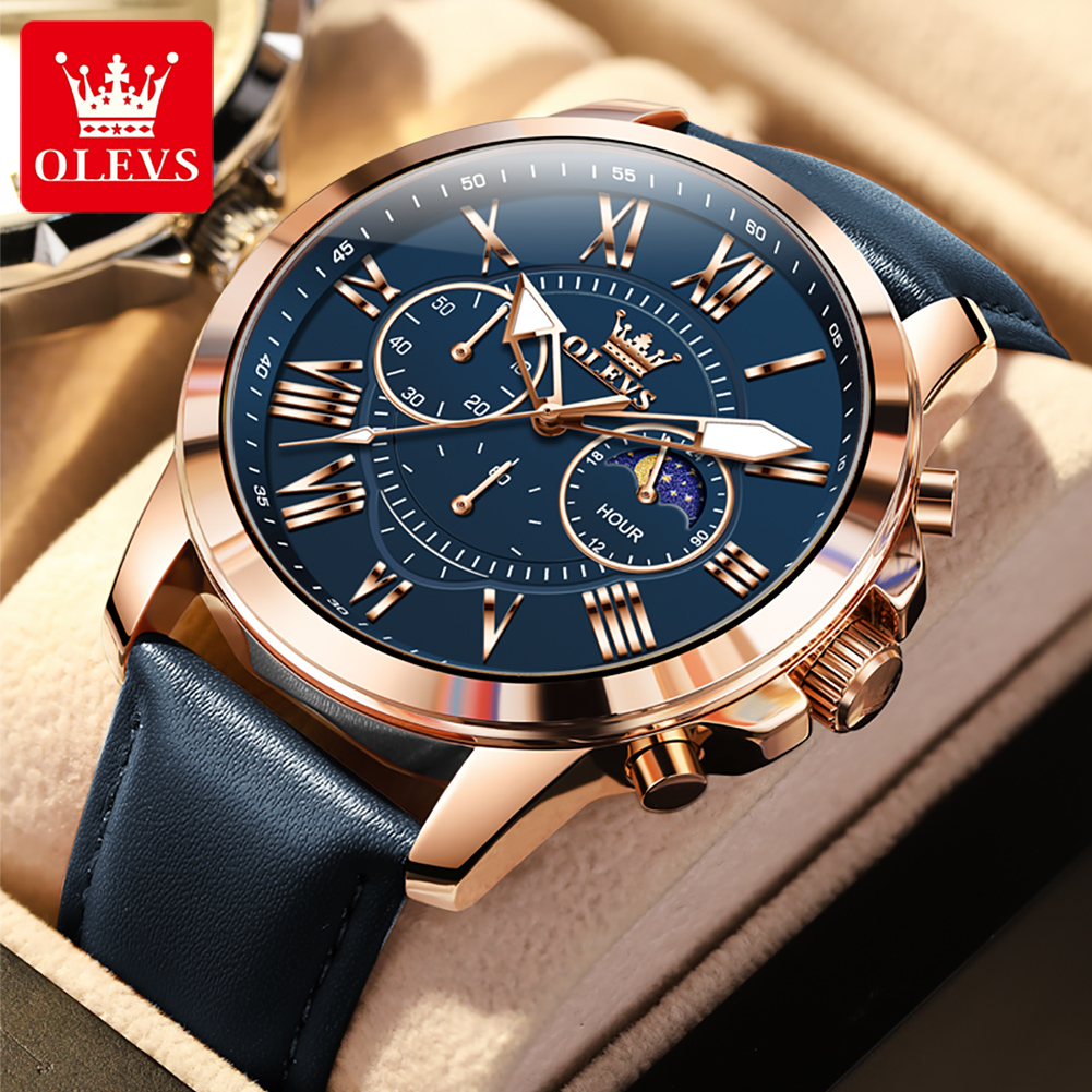 Smartwatch Branded Watches For Men - OLEVS 3632 Orologio da Uomo Multifunzione
