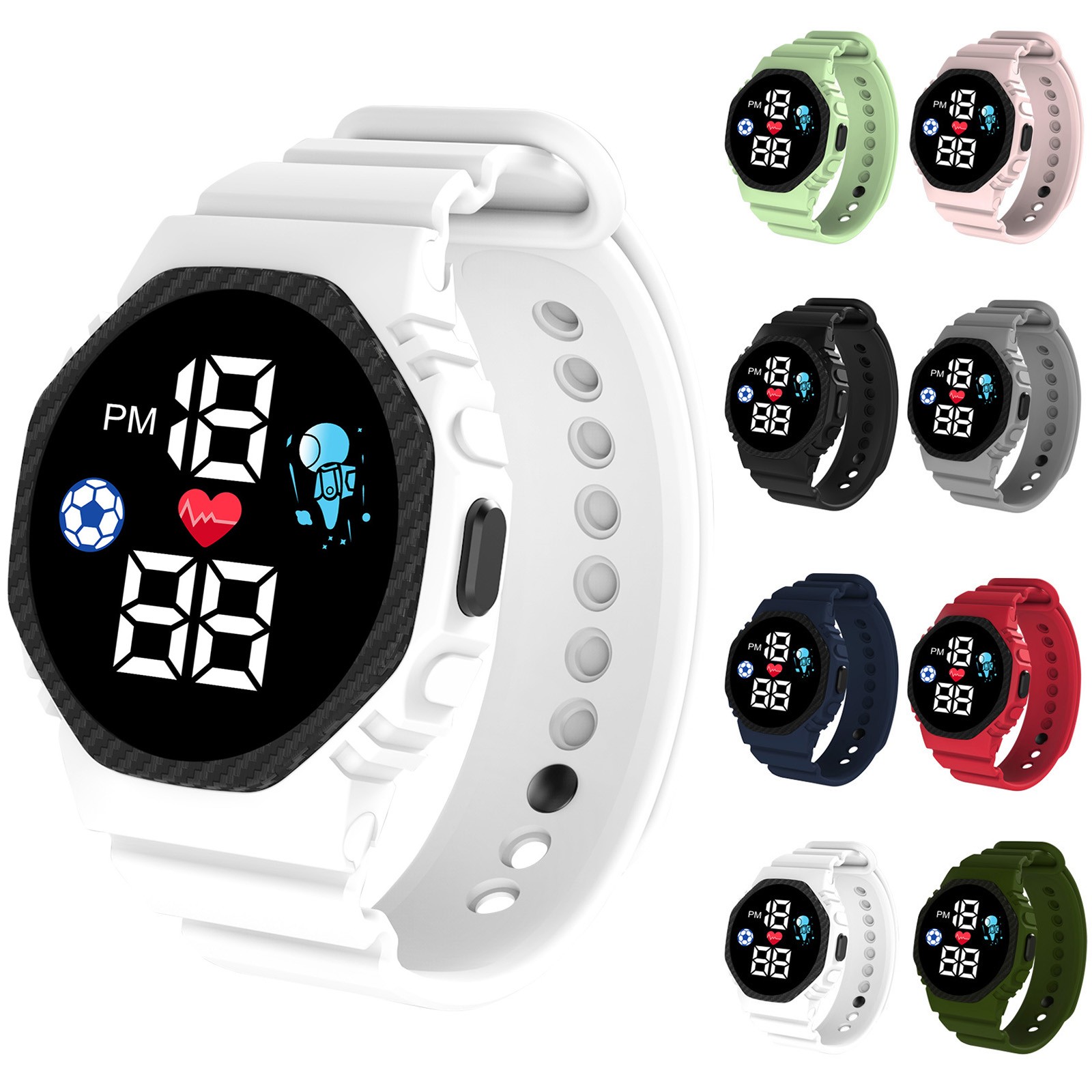Smartwatch Digital Watches For Girls - Orologio intelligente multicolore per bambini ragazzo