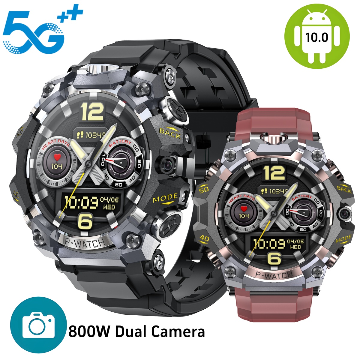 Heart Rate Gps Watch - Smartwatch Q668 Android 10.0 con Display