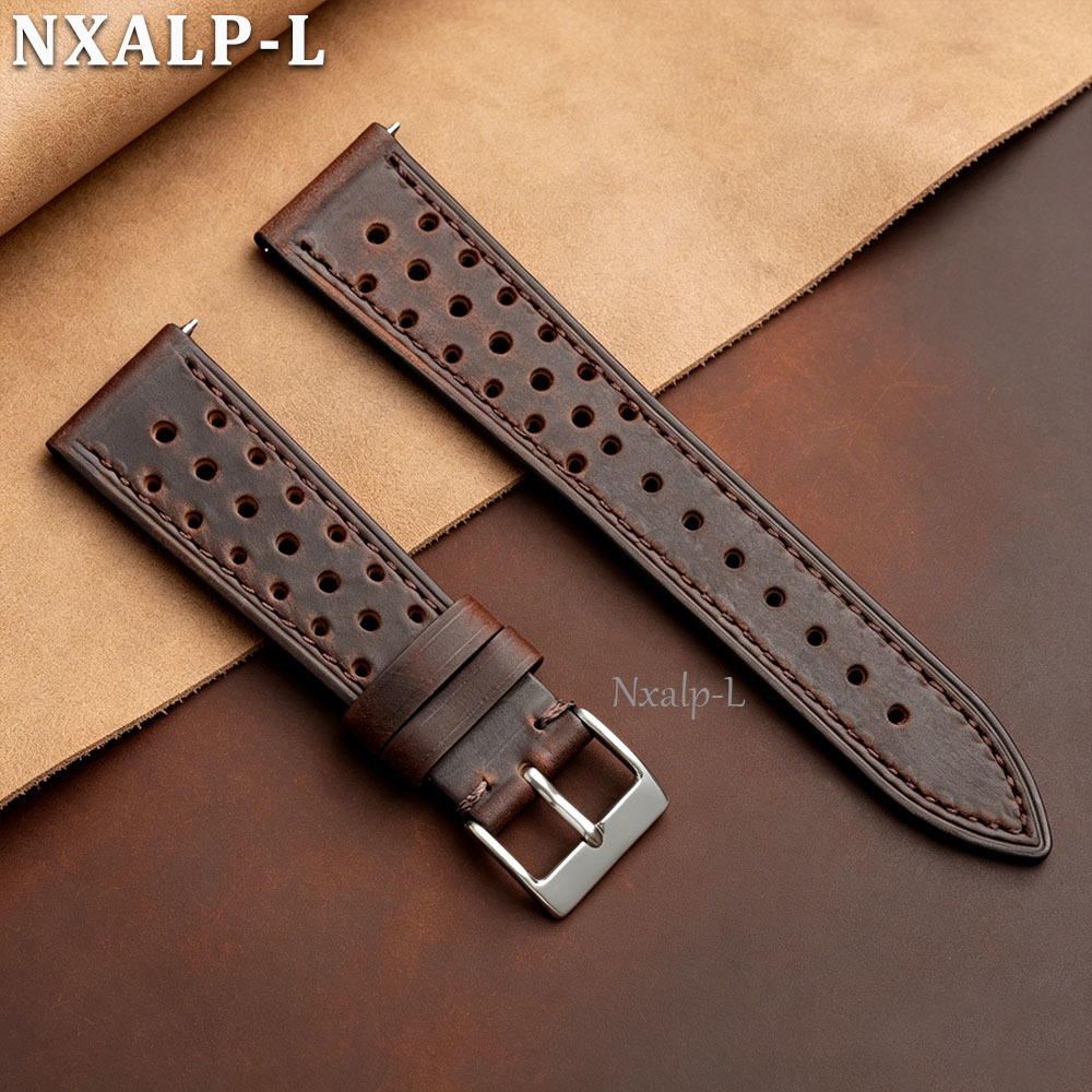 Omega Watches Smartwatch - Cinturino Vintage in Pelle Bovina Traspirante