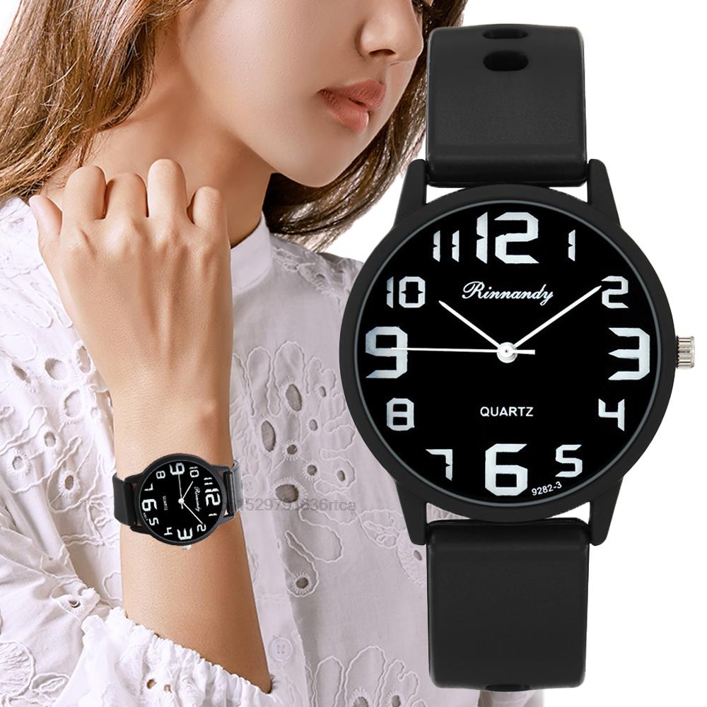 Minimalist Thin Watch - Orologi da donna in silicone alla