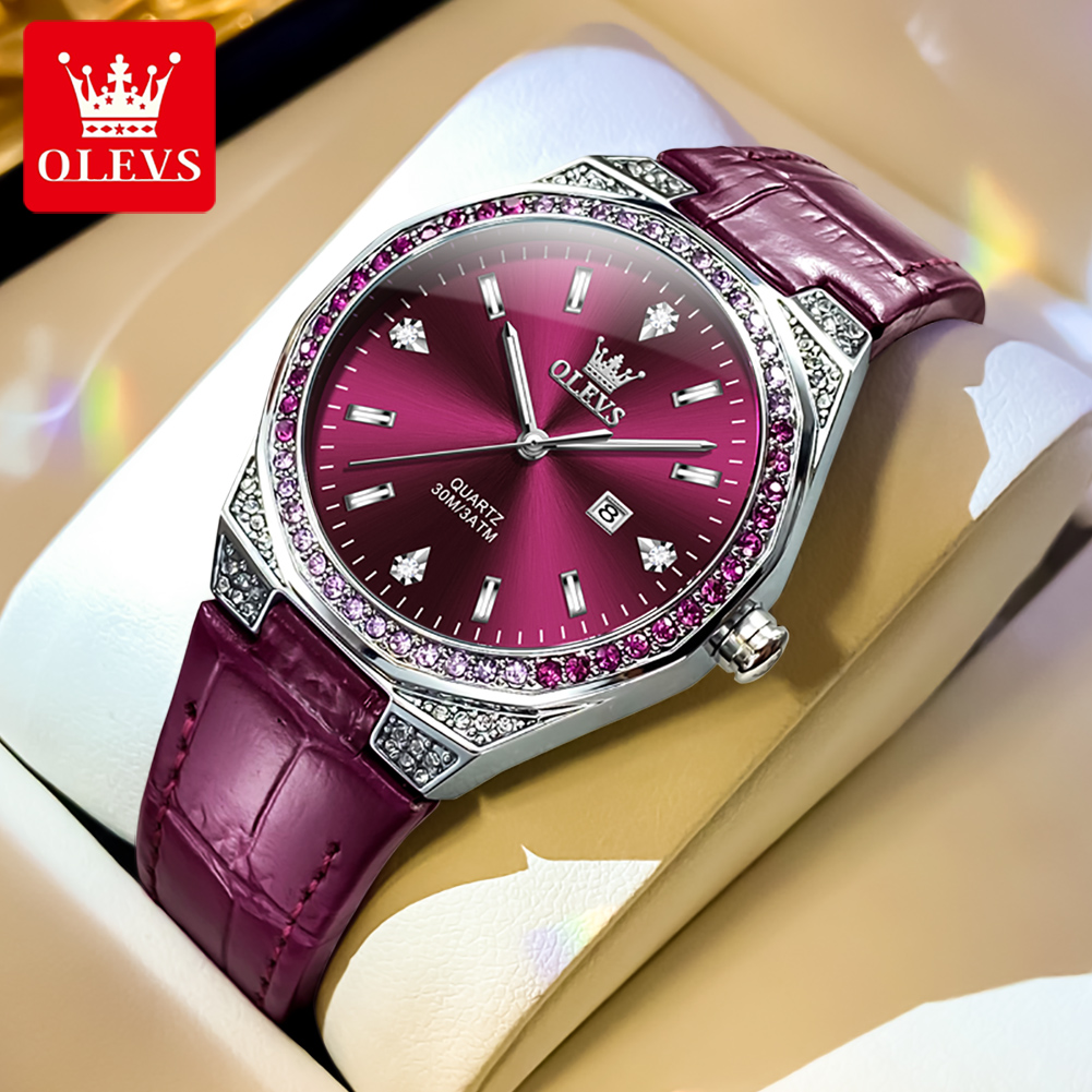 Minimalist Thin Watch - OLEVS Orologi da donna originali Diamond