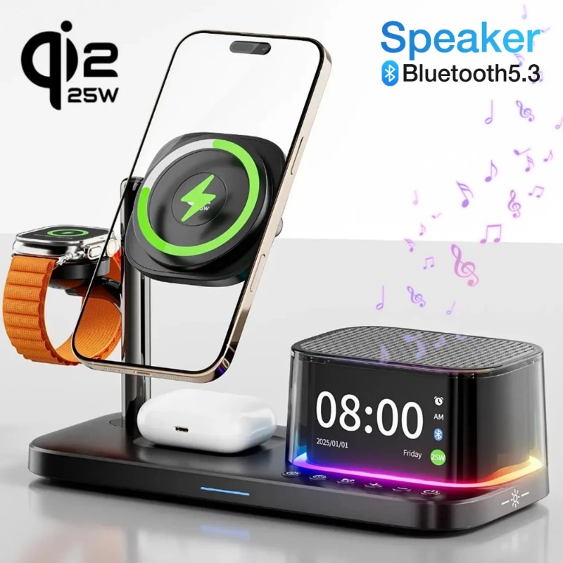 Smartwatch Watches Compatible With Iphone - Altoparlante Bluetooth 5.3 con Caricatore Wireless