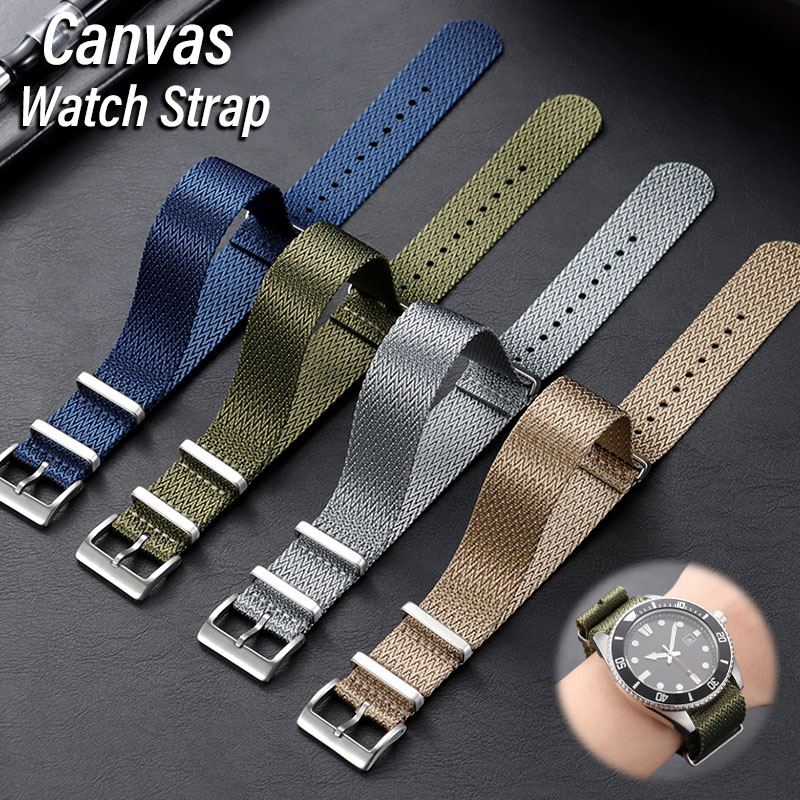 Omega Watches Smartwatch - Cinturino per orologio in nylon canvas
