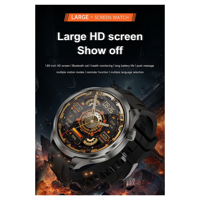 Heart Rate Gps Watch - Orologio intelligente Ultra HD da 1,85