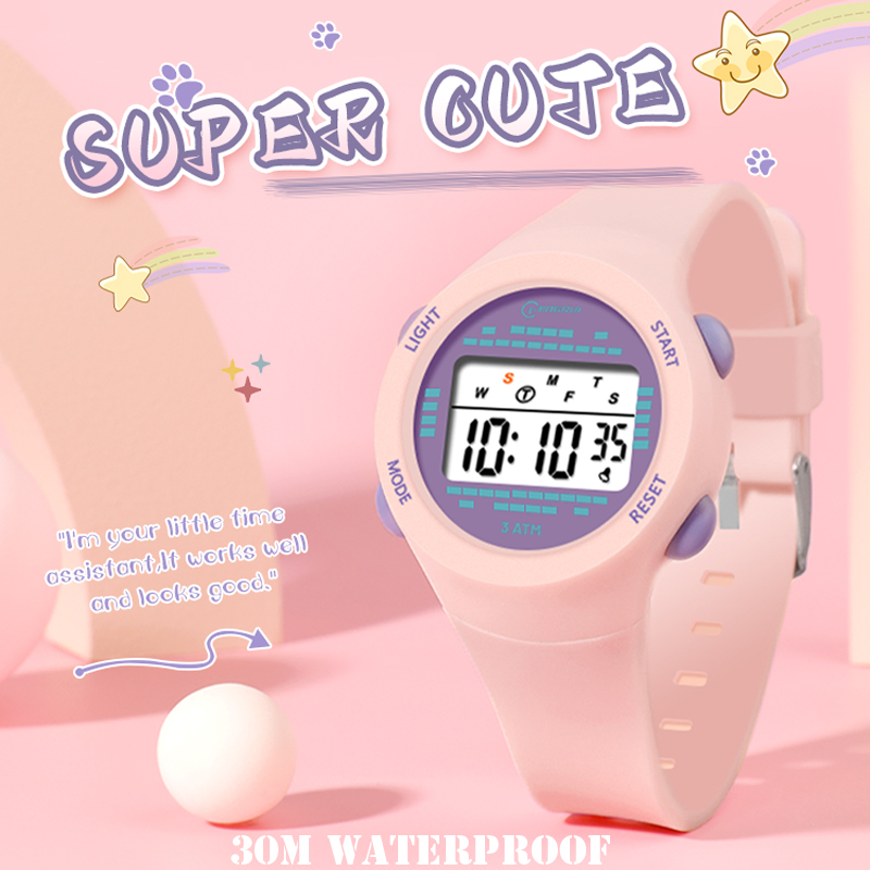 Smartwatch Digital Watches For Girls - Orologio elettronico per bambini Ragazza Rosa