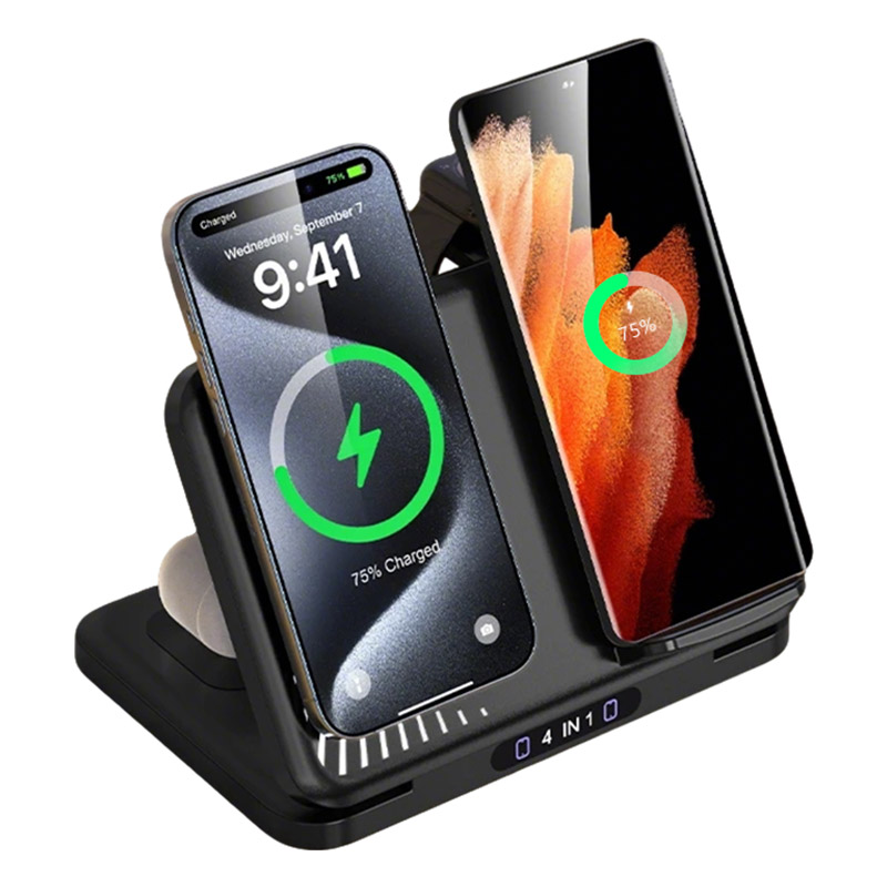 Smartwatch Watches Compatible With Iphone - Supporto per caricabatterie wireless doppio telefono
