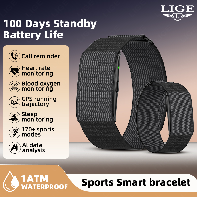 Heart Rate Gps Watch - Smartwatch LIGE Senza Schermo con Monitoraggio