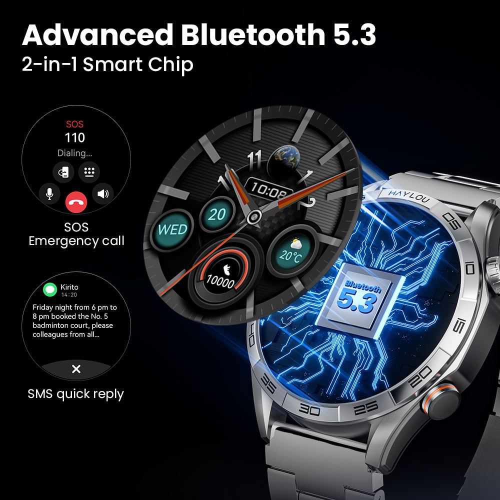 HAYLOU Solar 5 Smartwatch con  - Smartwatch Watches For Mens recensione e prezzo