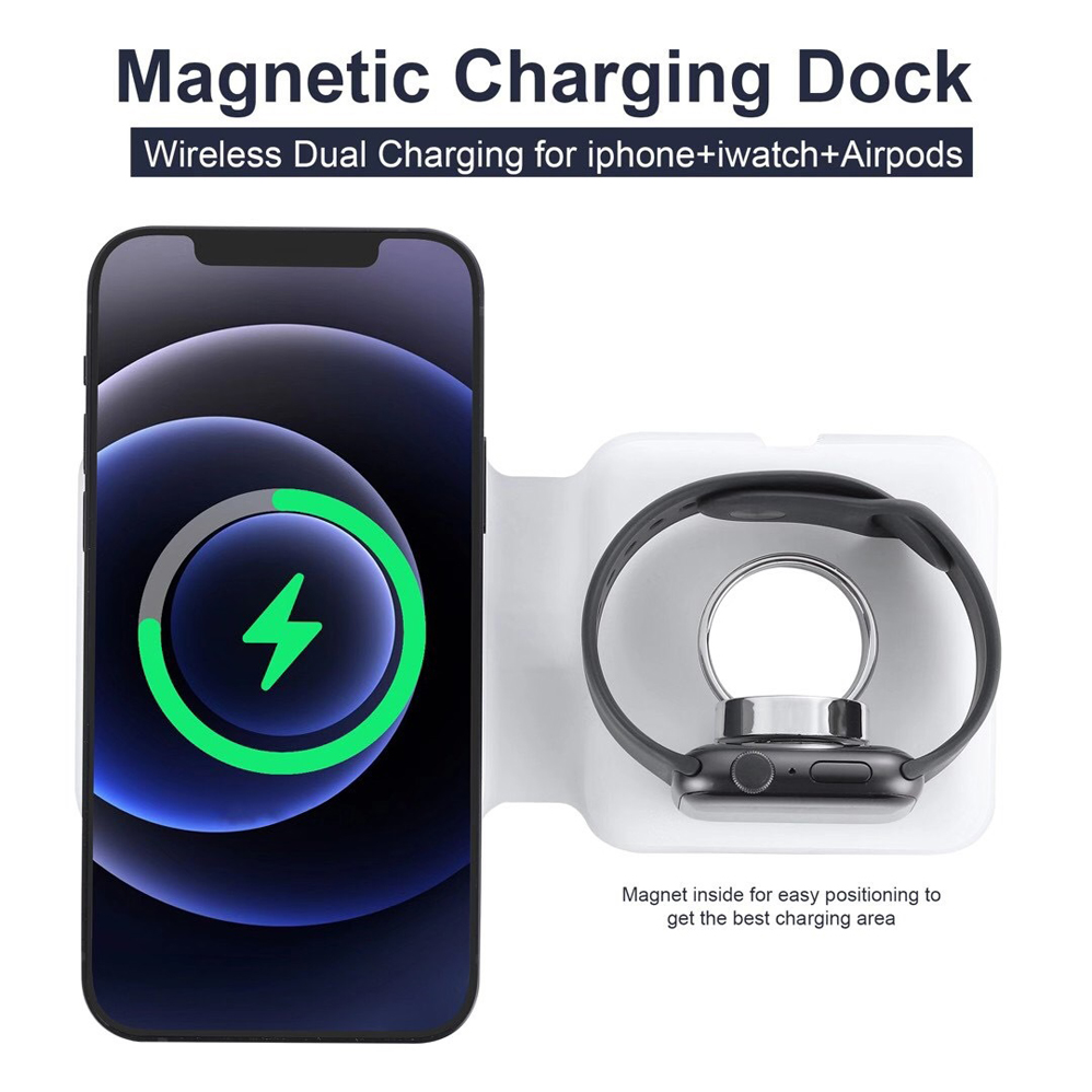 Magsafe duo Dock di ricarica W - Smartwatch Watches Compatible With Iphone recensione e prezzo