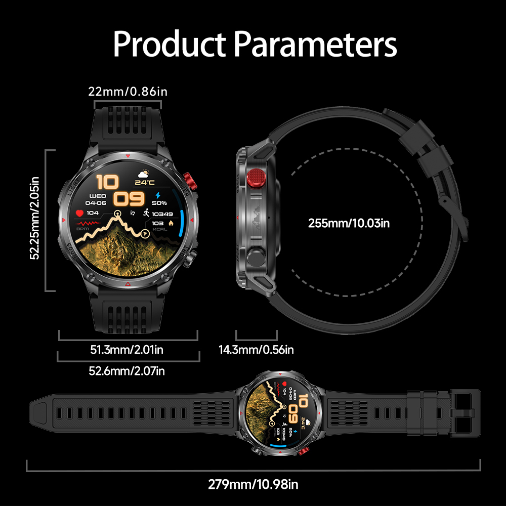 Smartwatch GPS HT45 - Batteria - Heart Rate Gps Watch recensione e prezzo