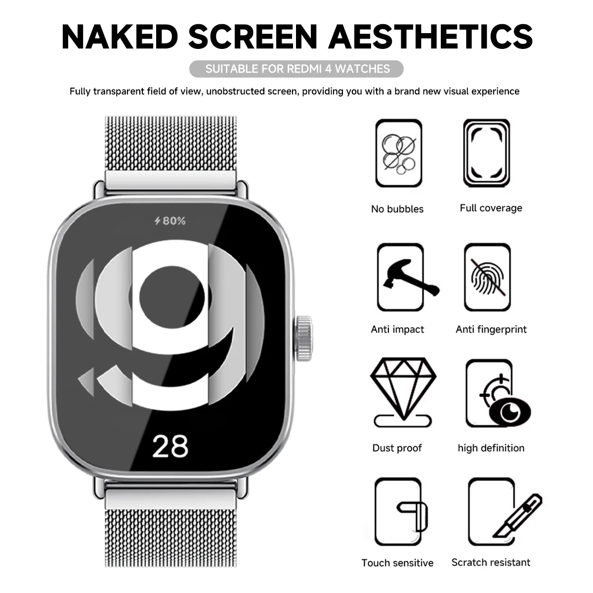 Vetro temperato per Xiaomi Red - Watch Redmi recensione e prezzo