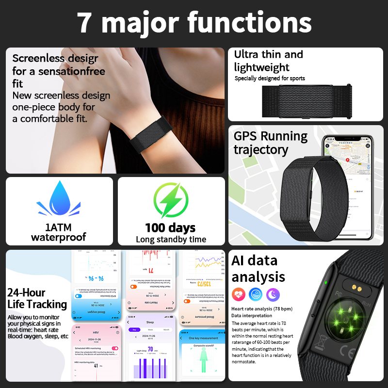 Smartwatch LIGE Senza Schermo  - Heart Rate Gps Watch recensione e prezzo