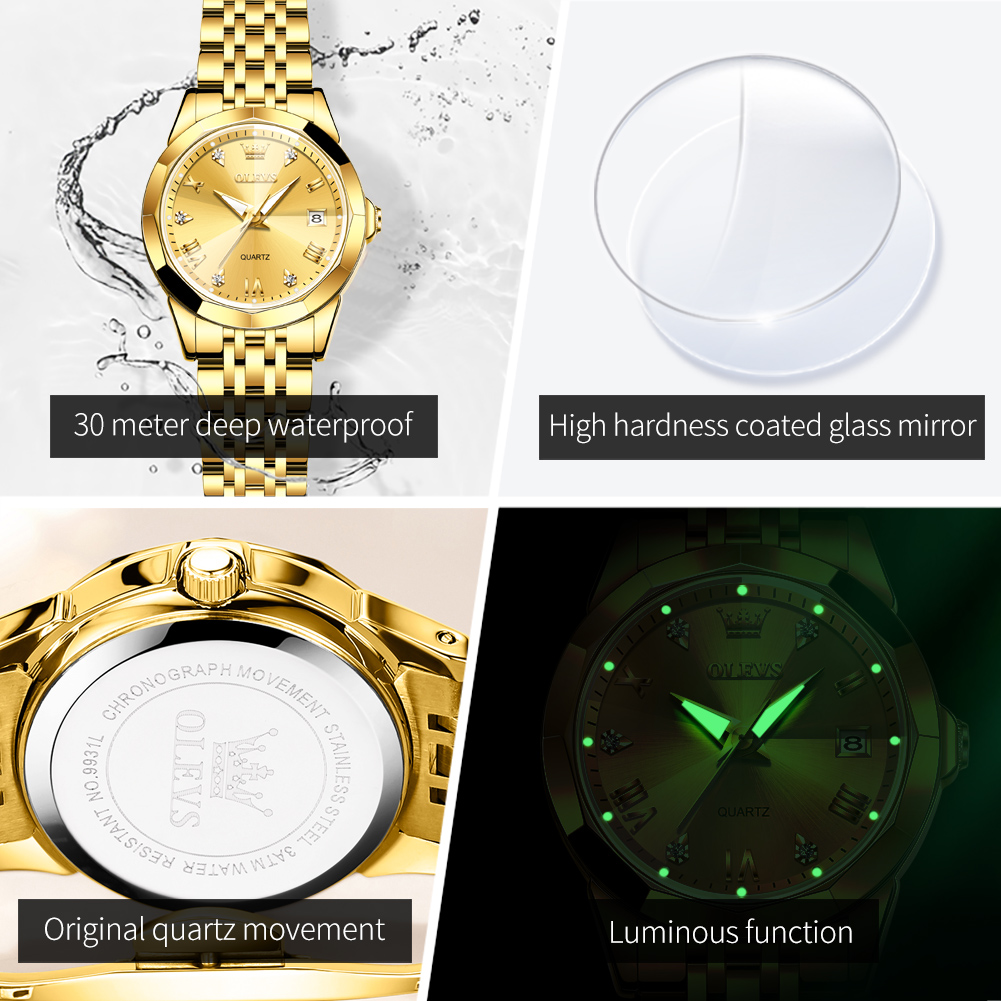 OLEVS Orologio dorato alla mod - Minimalist Thin Watch recensione e prezzo