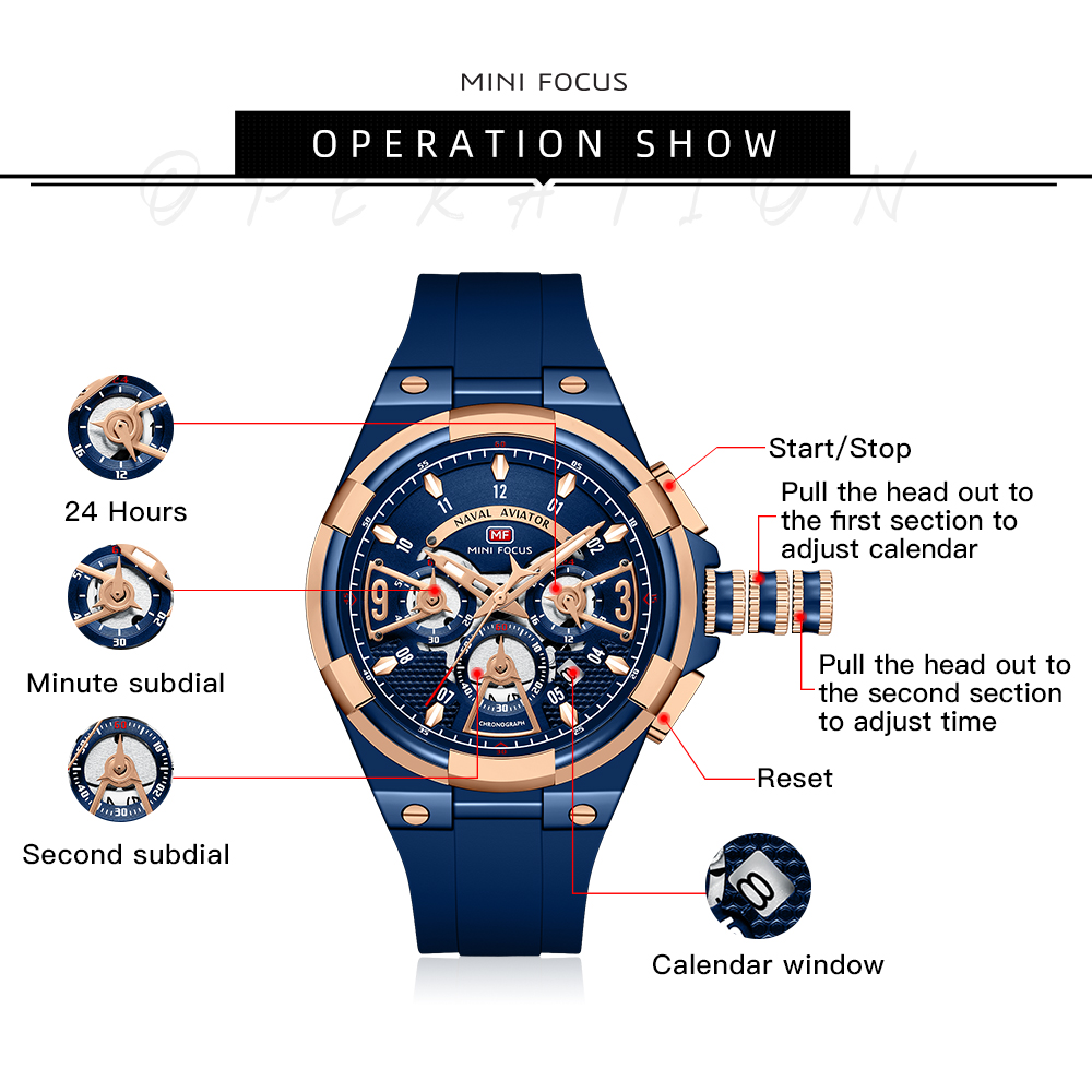 MINI FOCUS Orologi da uomo Oro - Smartwatch Watches For Men Brands recensione e prezzo