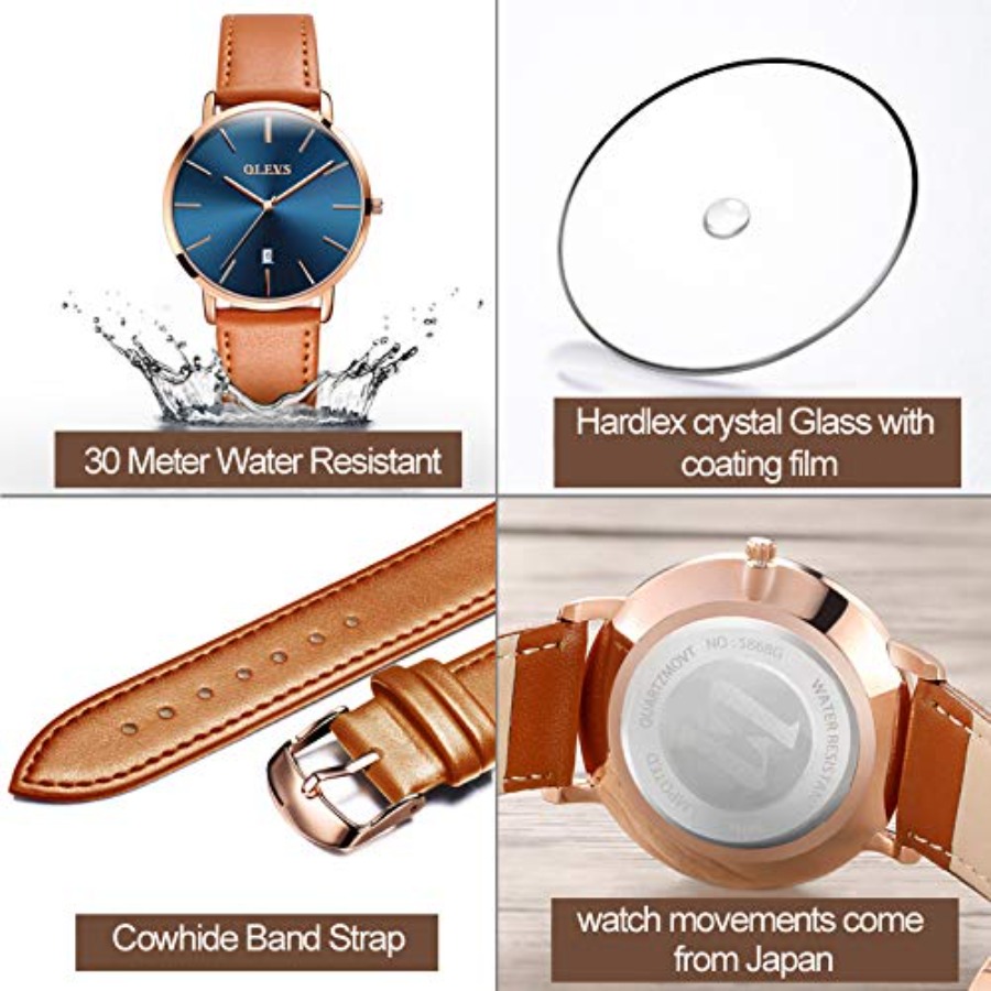 OLEVS Orologi da Uomo in Pelle - Smartwatch Watches Digital recensione e prezzo